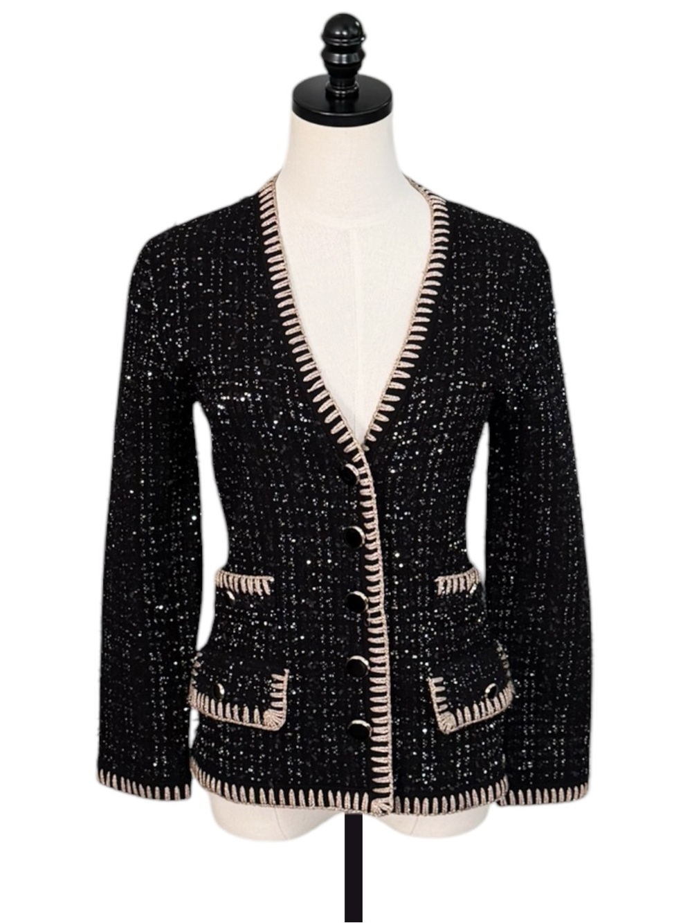 Veronica Beard Ceriani Knit Jacket | EXTRA SMALL NWT - Picture 4 of 12